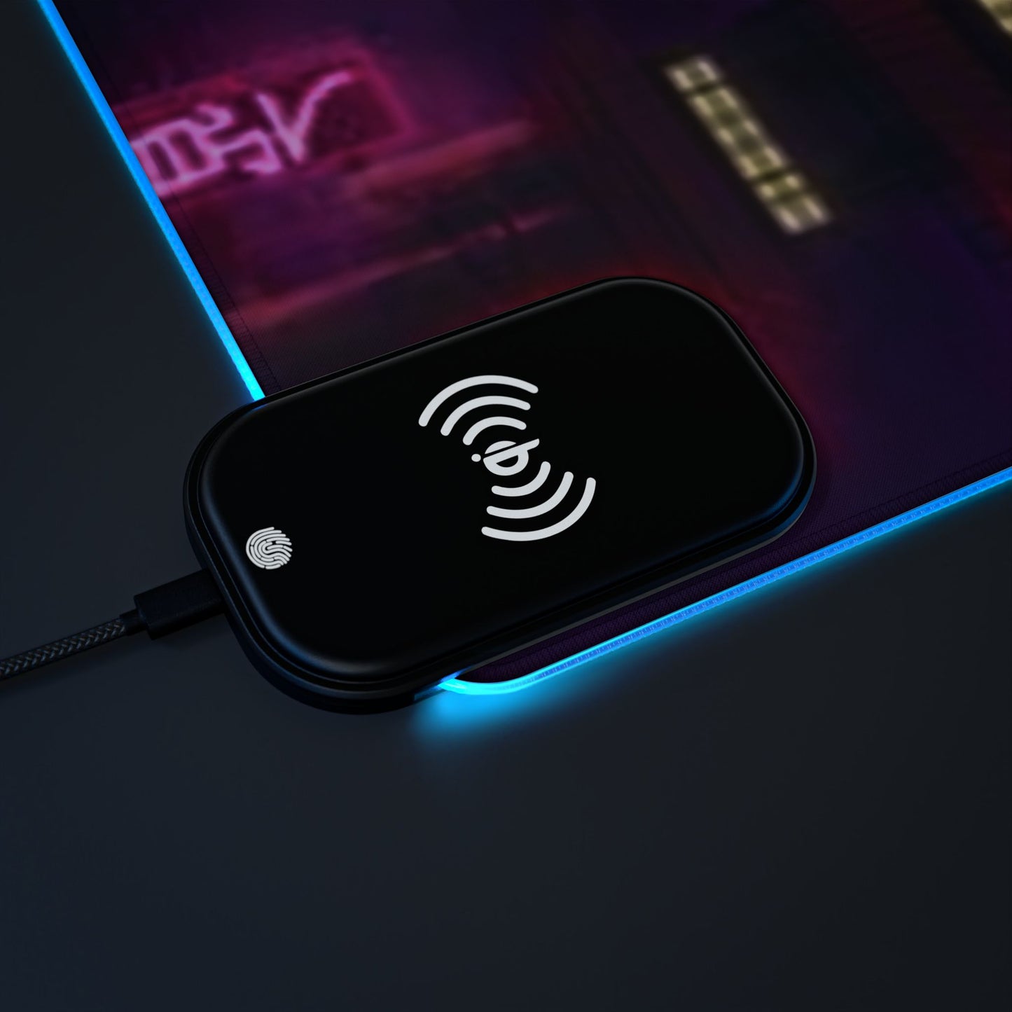Naruto, Rain Village - LED Wireless Charging Gaming Mouse Pad