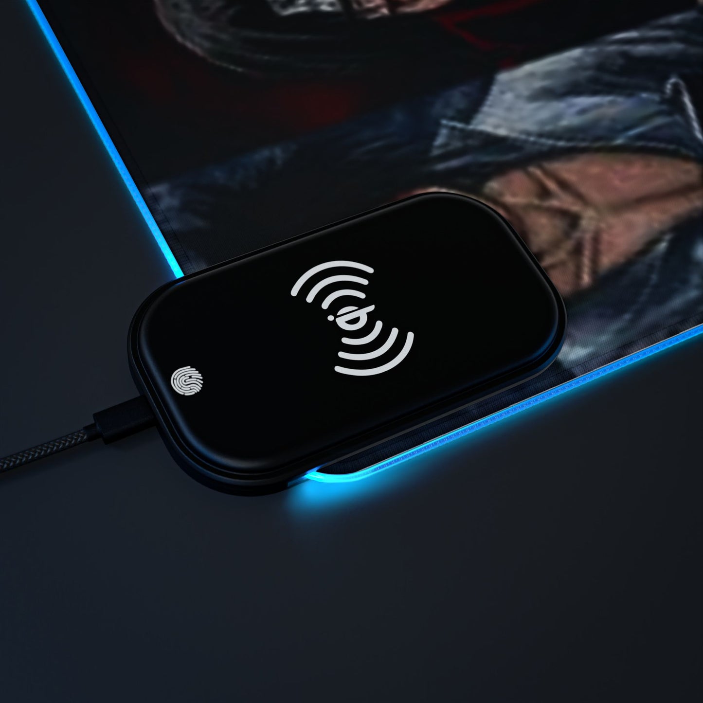 Naruto, Uchiha members - LED Wireless Charging Gaming Mouse Pad