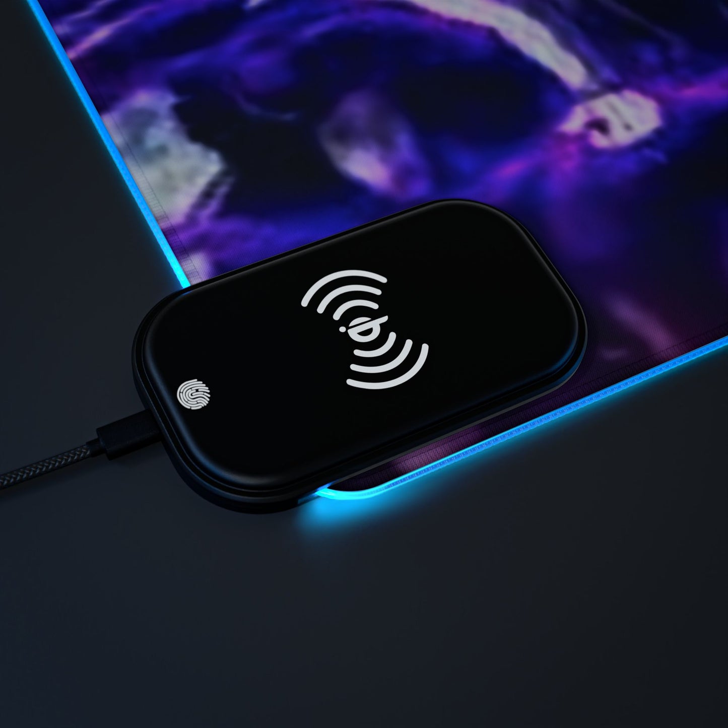 Naruto, Obito x madara - LED Gaming Mouse Pad, Wireless Charging