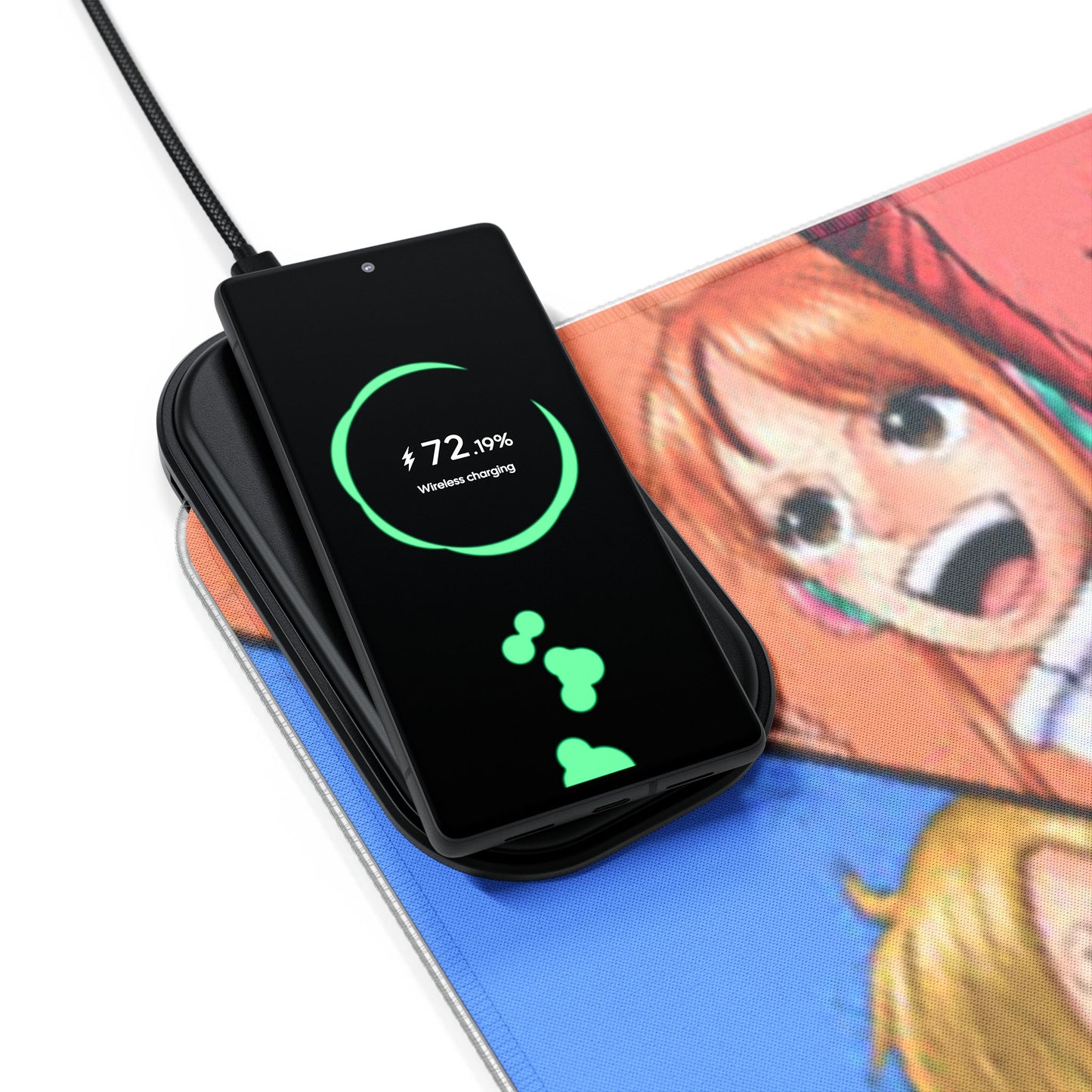 Luffy x Sanji x Zoro x Nami x Usopp, One piece - LED Gaming Mouse Pad with Wireless Charging
