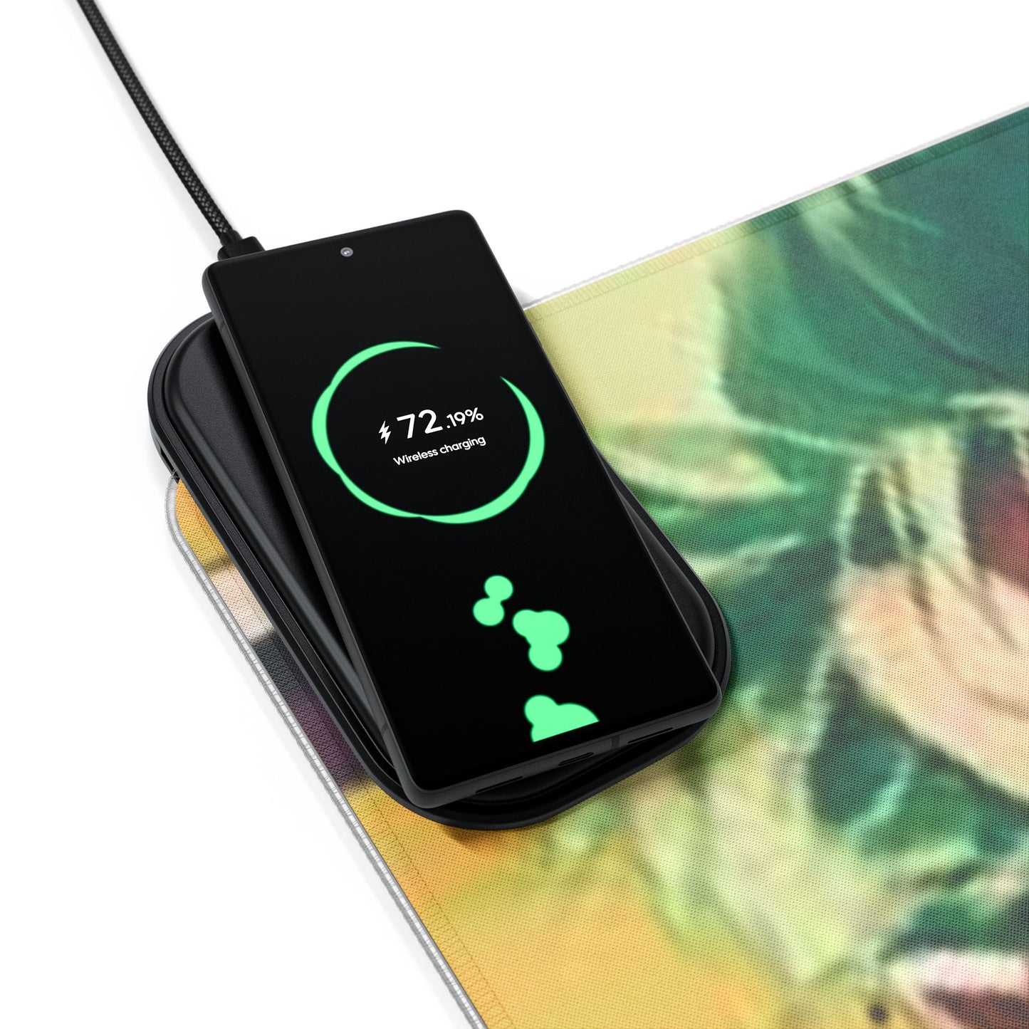 Zoro x Sanji LED Gaming Mouse Pad, Wireless Charging