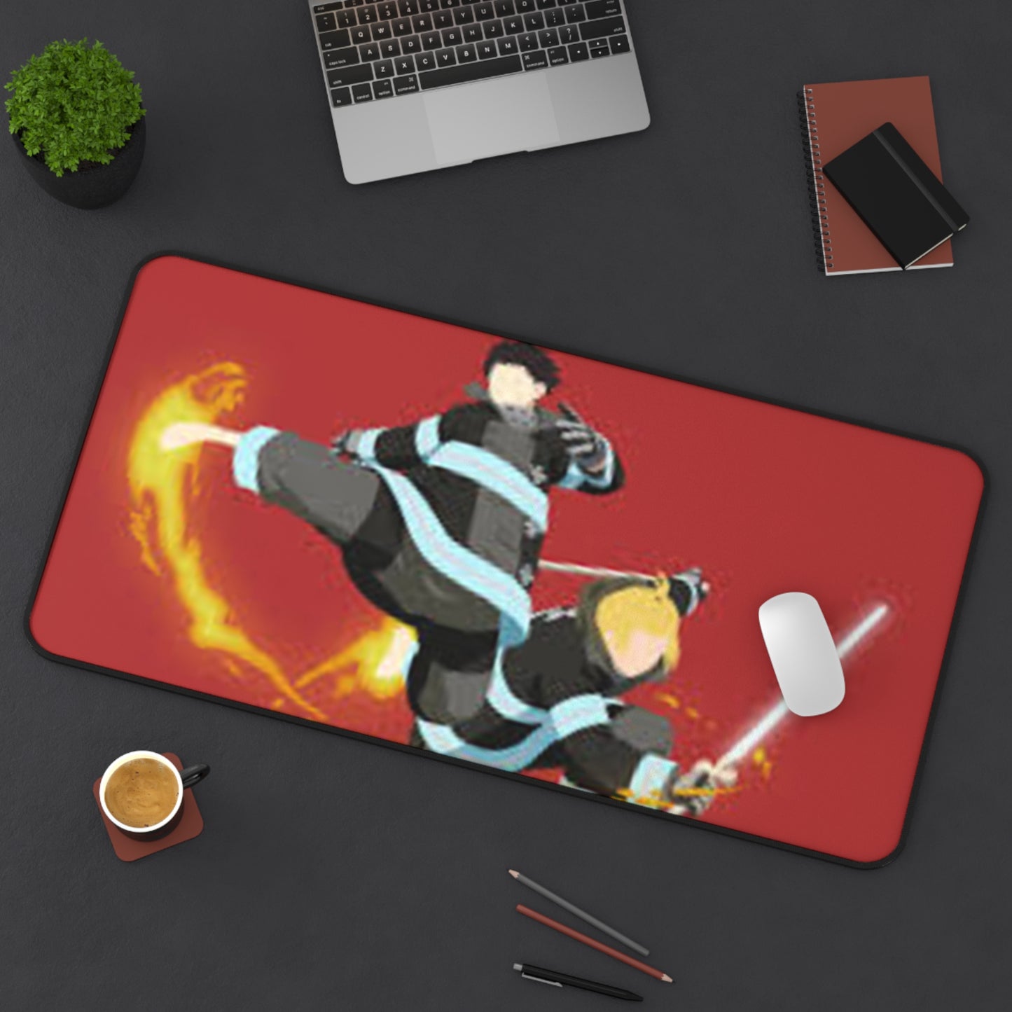 Fire force, Shinra x Arthur - Anime Desk Mat