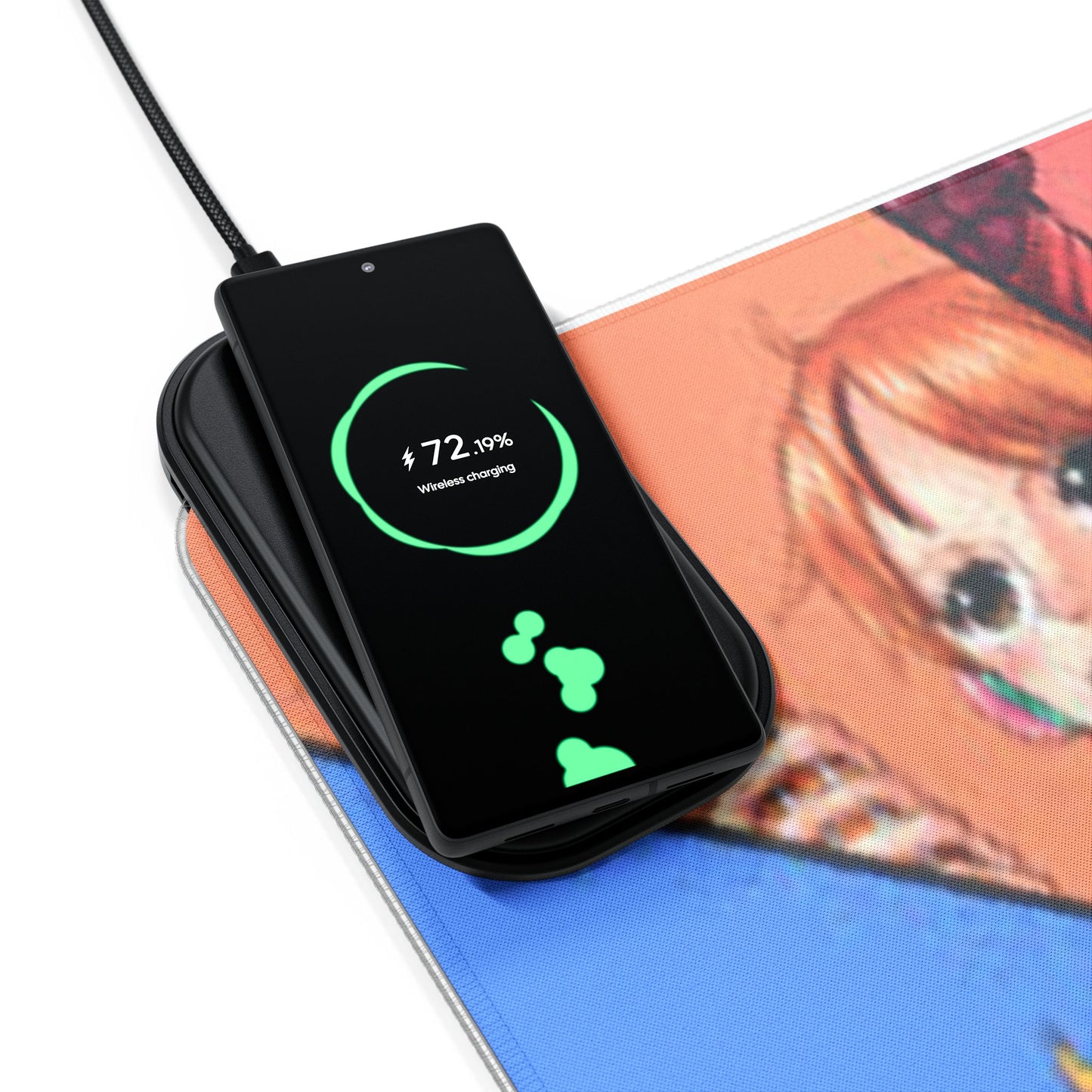 Luffy x Sanji x Zoro x Nami x Usopp, One piece - LED Gaming Mouse Pad with Wireless Charging