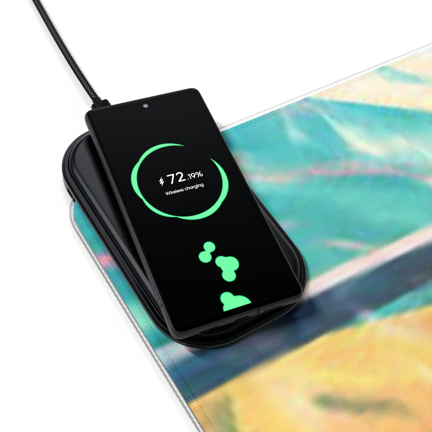 Zoro, one piece - LED Gaming Mouse Pad with Wireless Charging