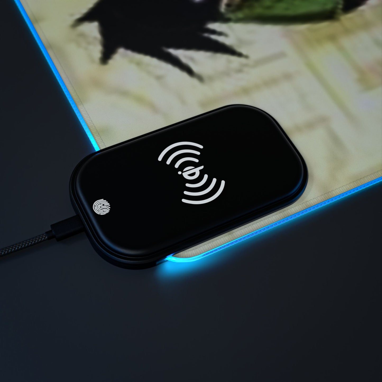 Naruto, LED Gaming Mouse Pad with Wireless Charging