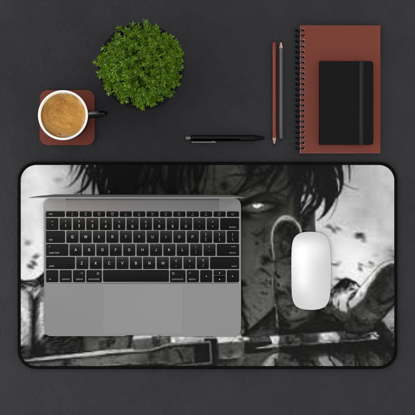 Captain Levi Ackerman, AOT - Anime Desk Mat