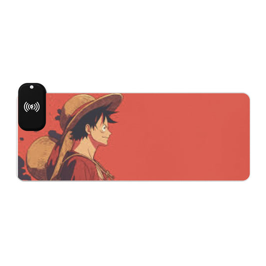 Luffy, One piece - LED Wireless Charging Gaming Mouse Pad