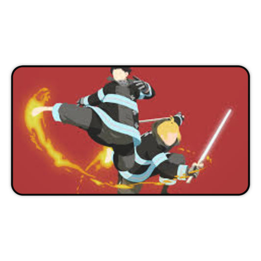 Fire force, Shinra x Arthur - Anime Desk Mat