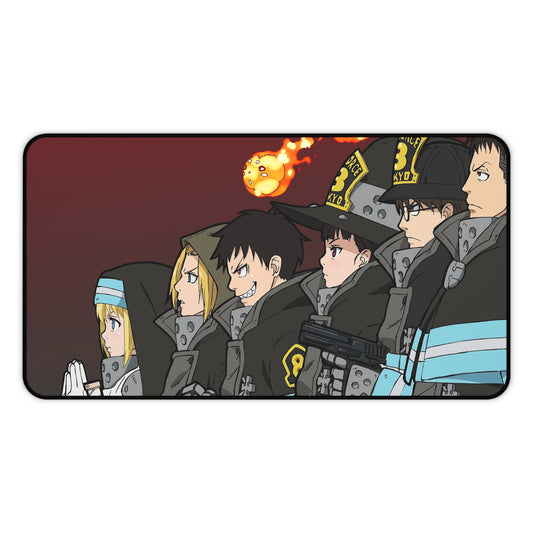 Fire Force, company 8 - Anime Desk Mat