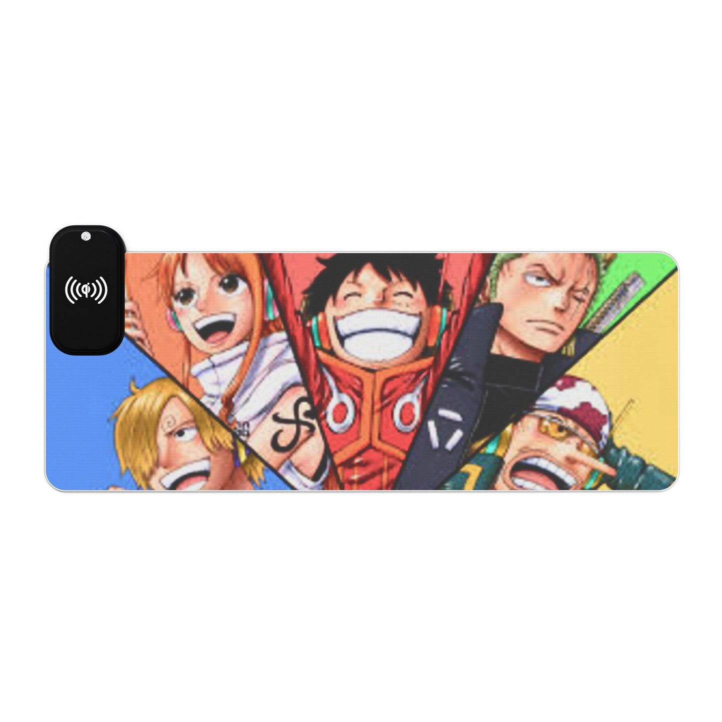Luffy x Sanji x Zoro x Nami x Usopp, One piece - LED Gaming Mouse Pad with Wireless Charging
