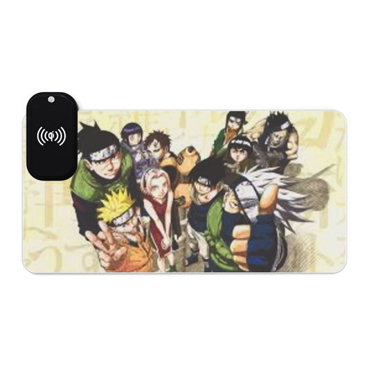 Naruto, LED Gaming Mouse Pad with Wireless Charging