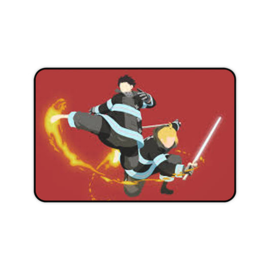 Fire force, Shinra x Arthur - Anime Desk Mat