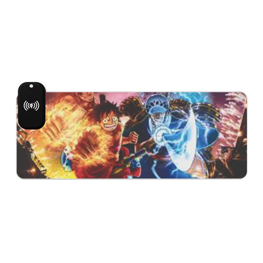 Luffy x Law - LED Gaming Mouse Pad with Wireless Charging