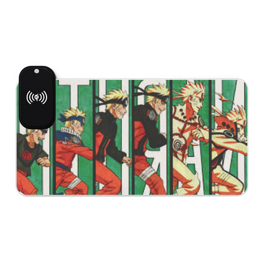 Naruto LED Wireless Charging Gaming Mouse Pad
