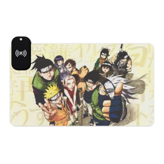 Naruto, LED Gaming Mouse Pad with Wireless Charging
